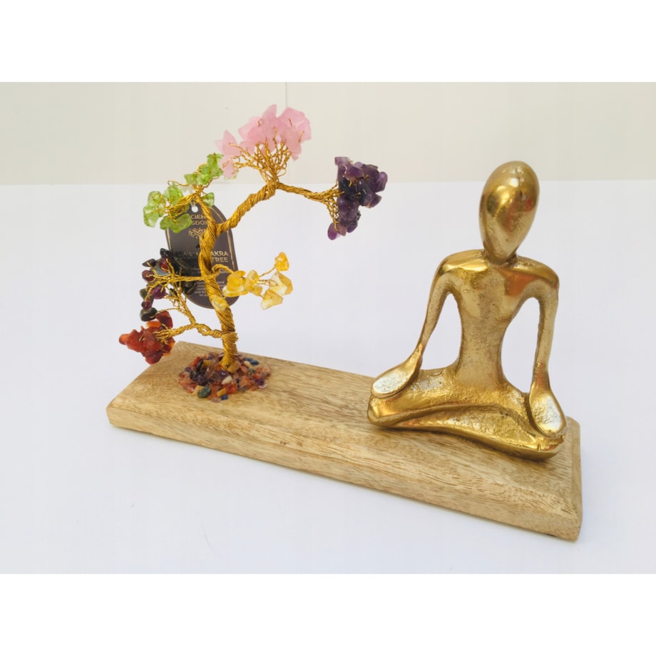 DEKORACJA JOGA MEDYTACJA drzewko szczęścia na upominek talizman 7 CZAKR