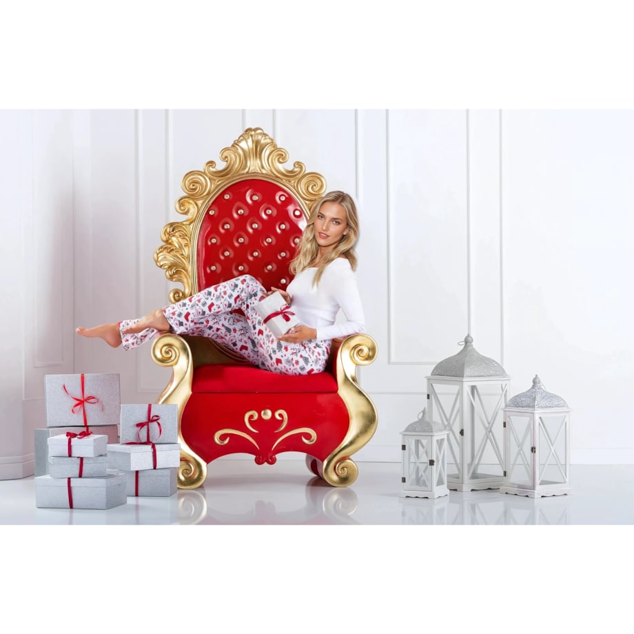 Piżama Magic Moments White-Red, S