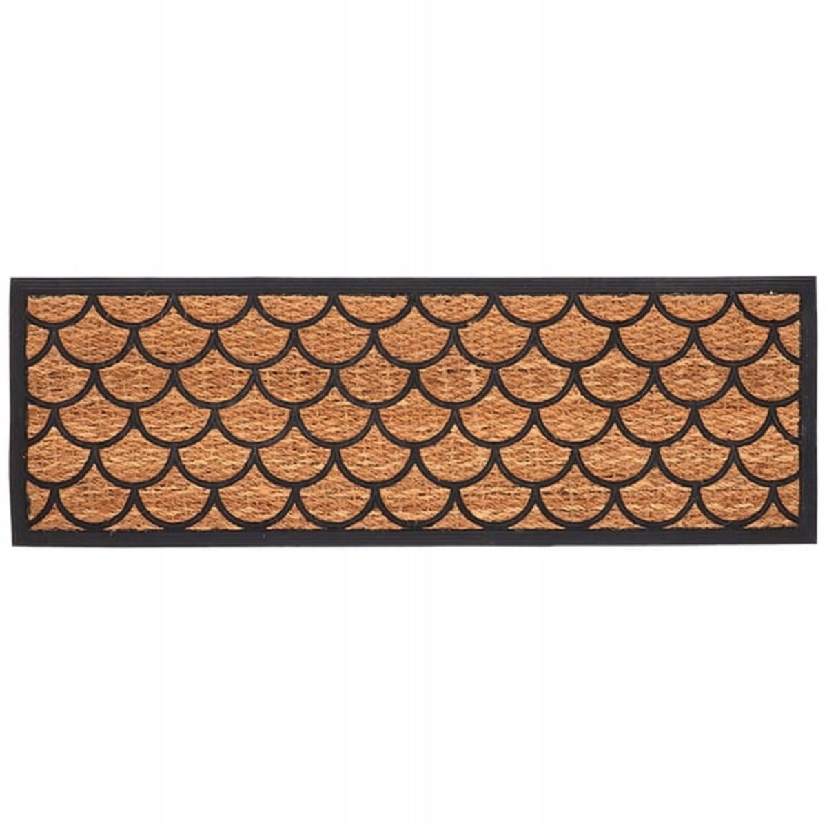 Wycieraczka z włókna kokosowego Łuski DUŻA MASYWNA 120x40 cm Gotowa Mata