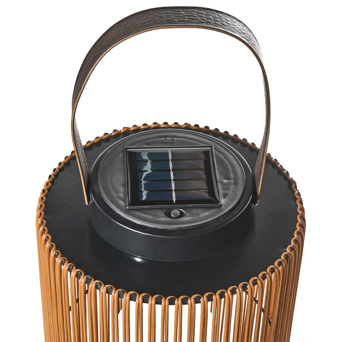 Lampion solarny MACHILI 53 cm Brązowy
