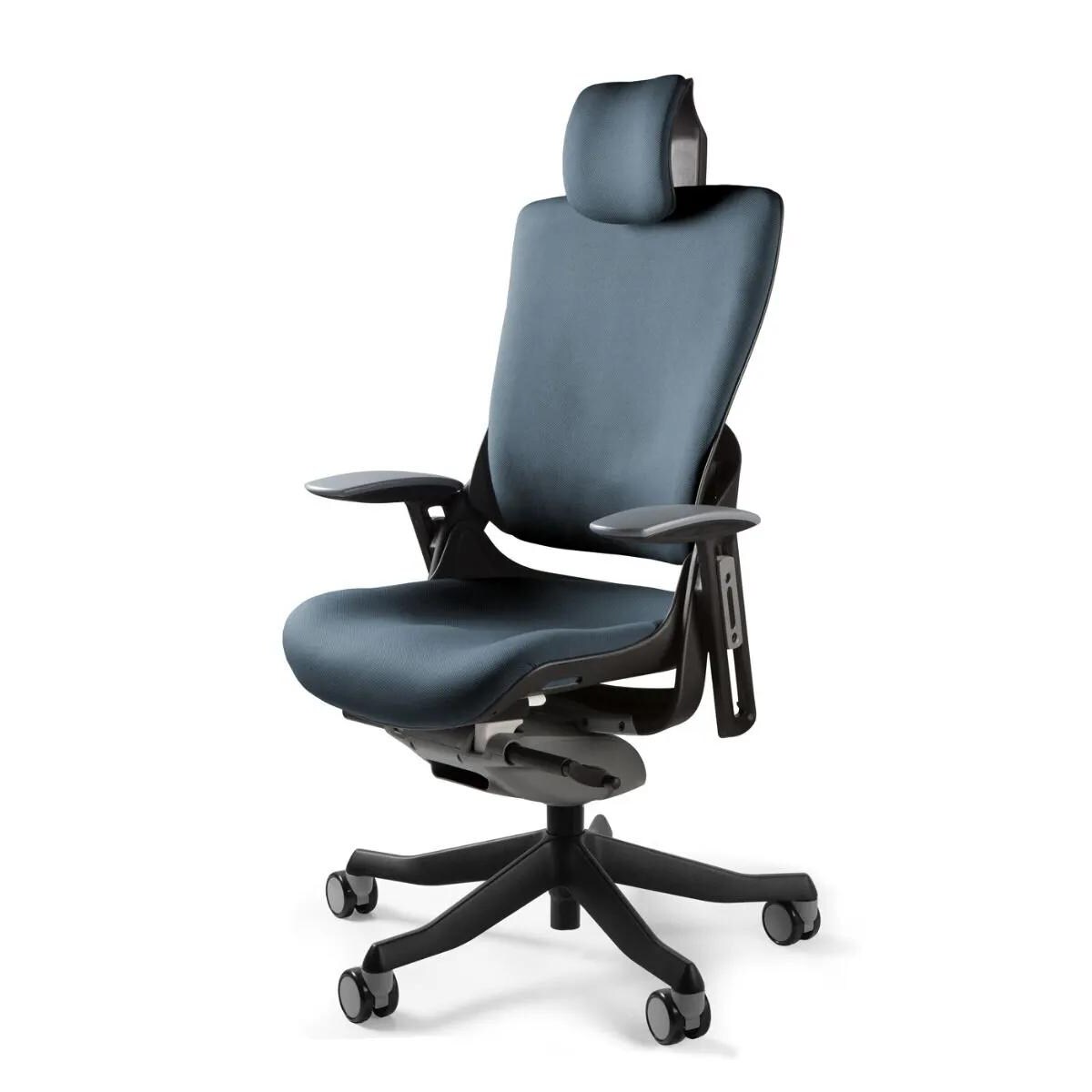 Fotel biurowy WAU 2 czarny/szary tkanina