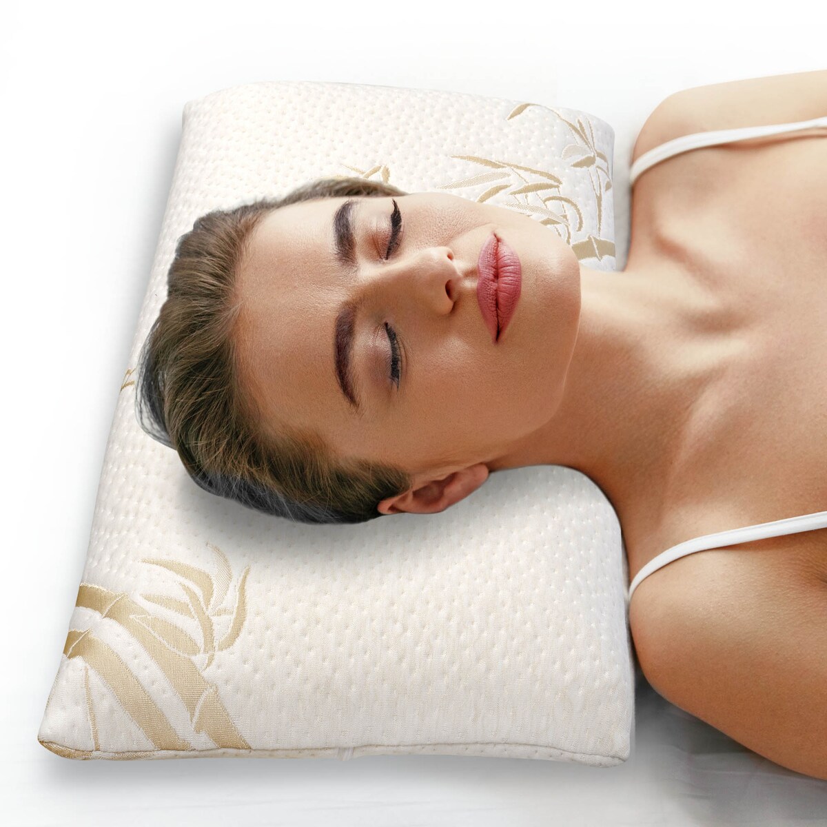 Poduszka Ortopedyczna 70X36 Pianka Memory Visco Termoplastyczna Bambus