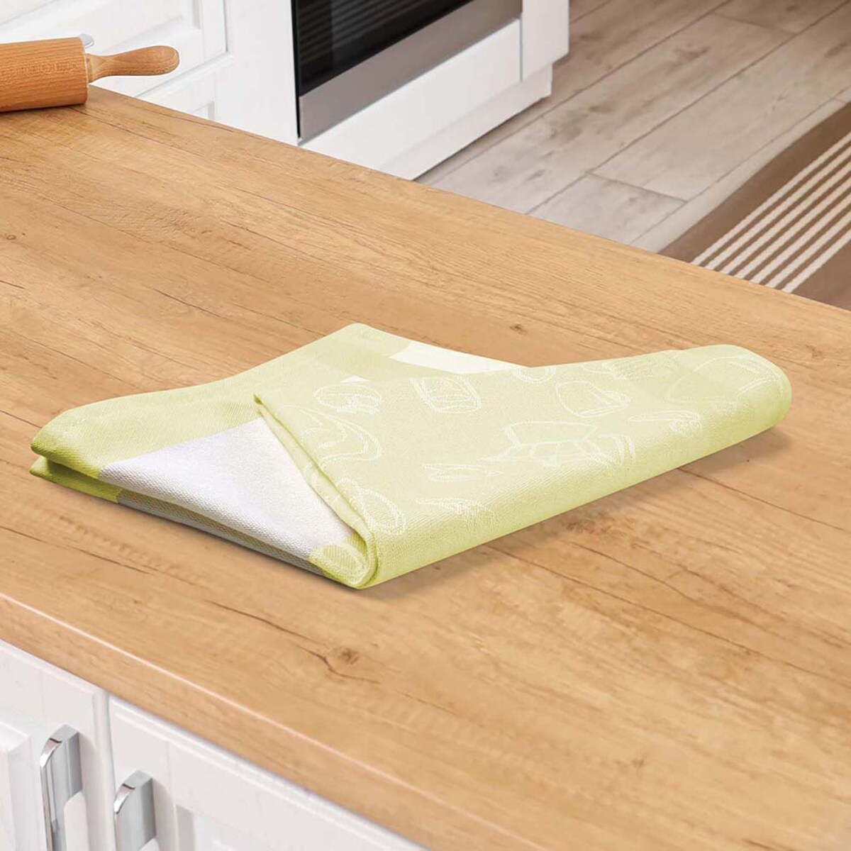 Ścierka bawełniana kuchenna 50x70 Skrzacik zielona