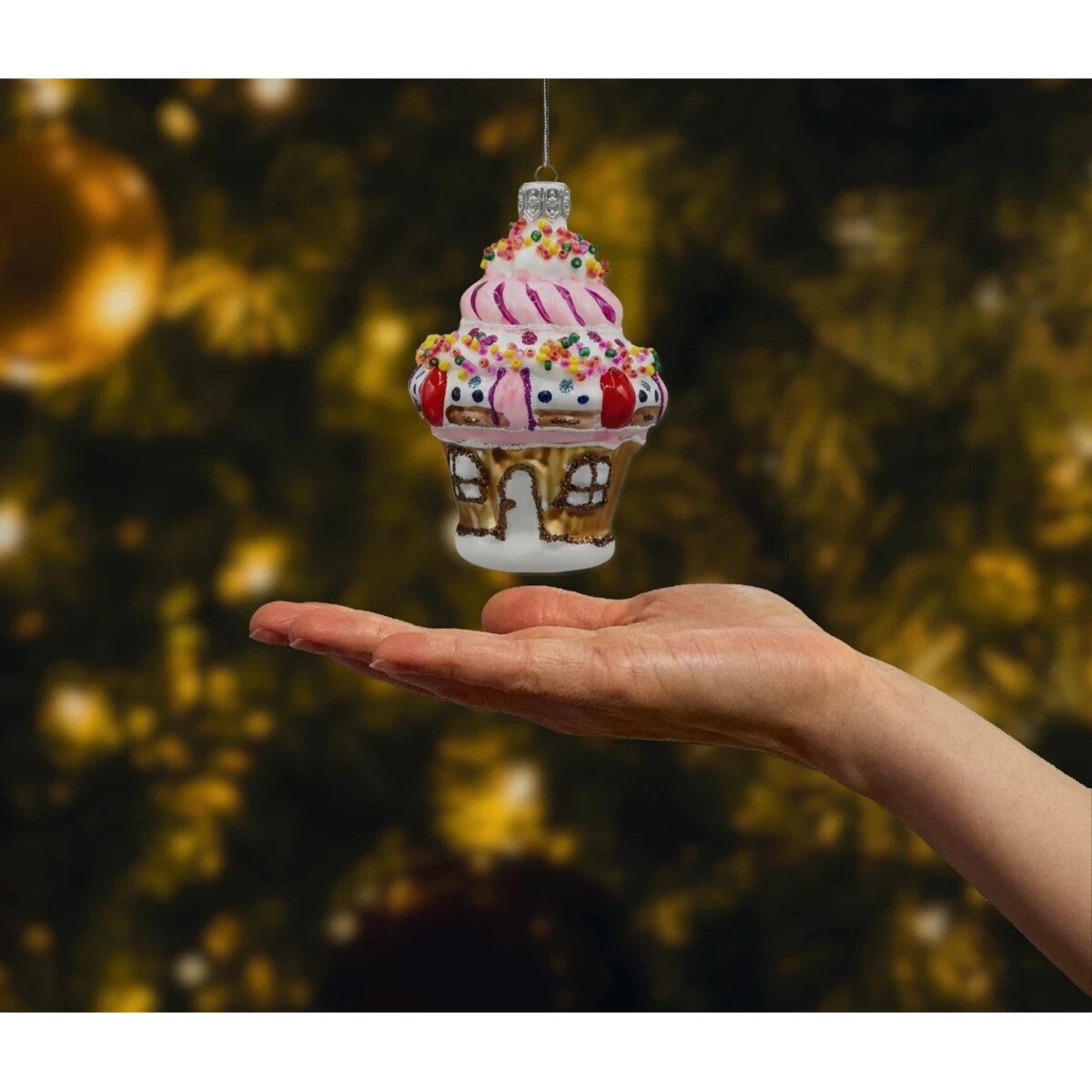 Bombka choinkowa: Babeczkowy Domek