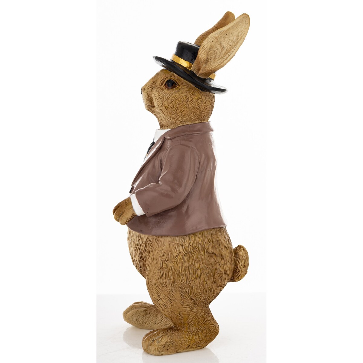 Dekoracja - królik z książką pod pachą 27x10,5x11 cm SONRA-2