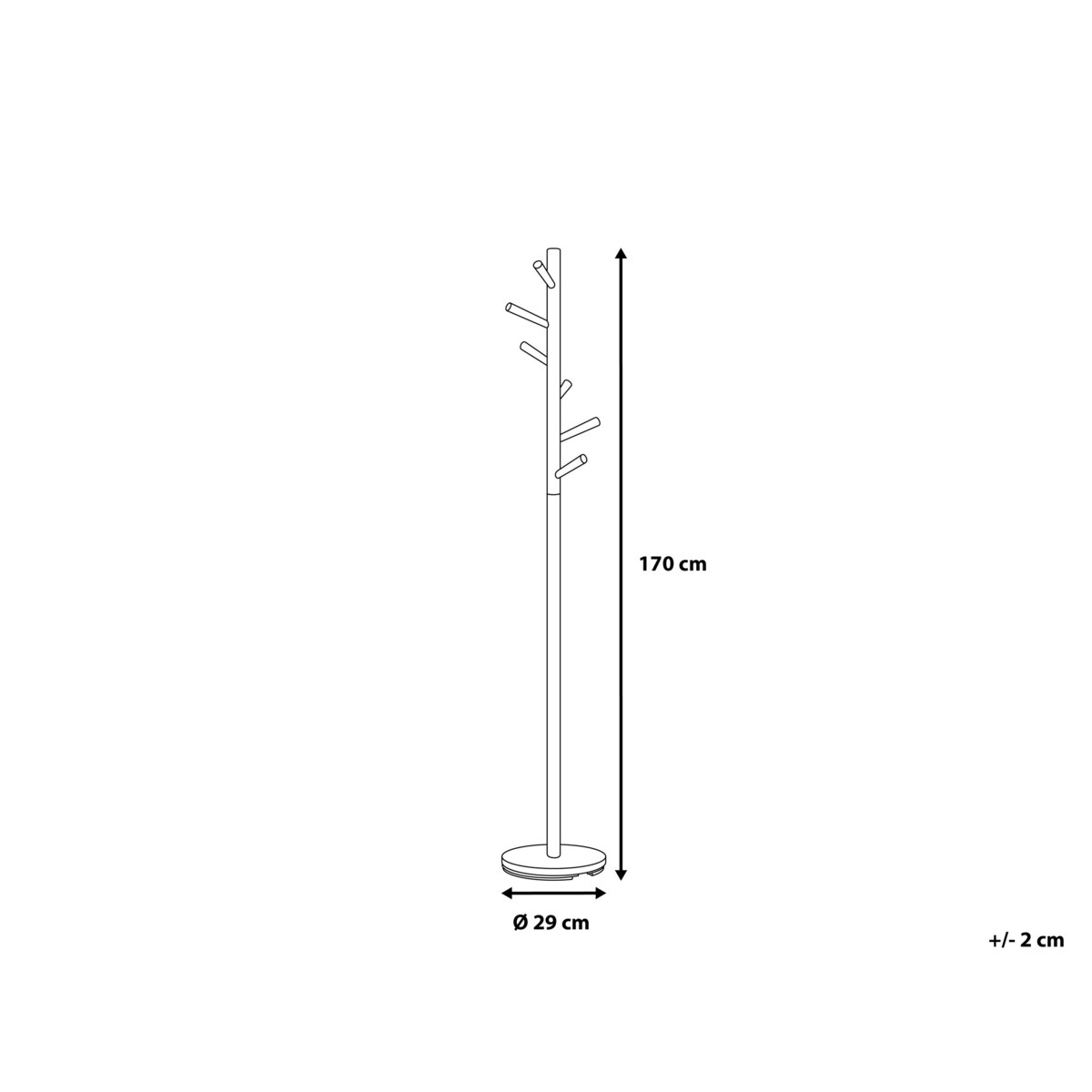 Wieszak stojący czarny AUBUM