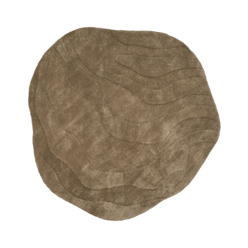 Dywan z wiskozy 160 x 160 cm zielony KASBO