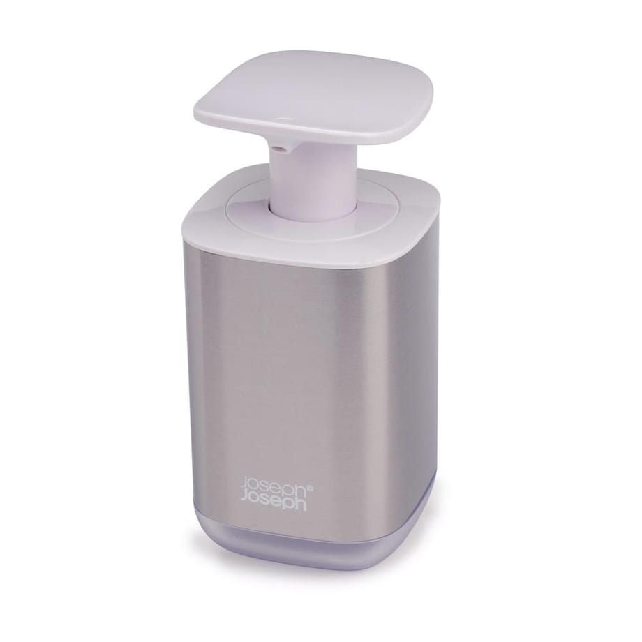 Dozownik do mydła biało-stalowy Presto, 350 ml, Joseph Joseph