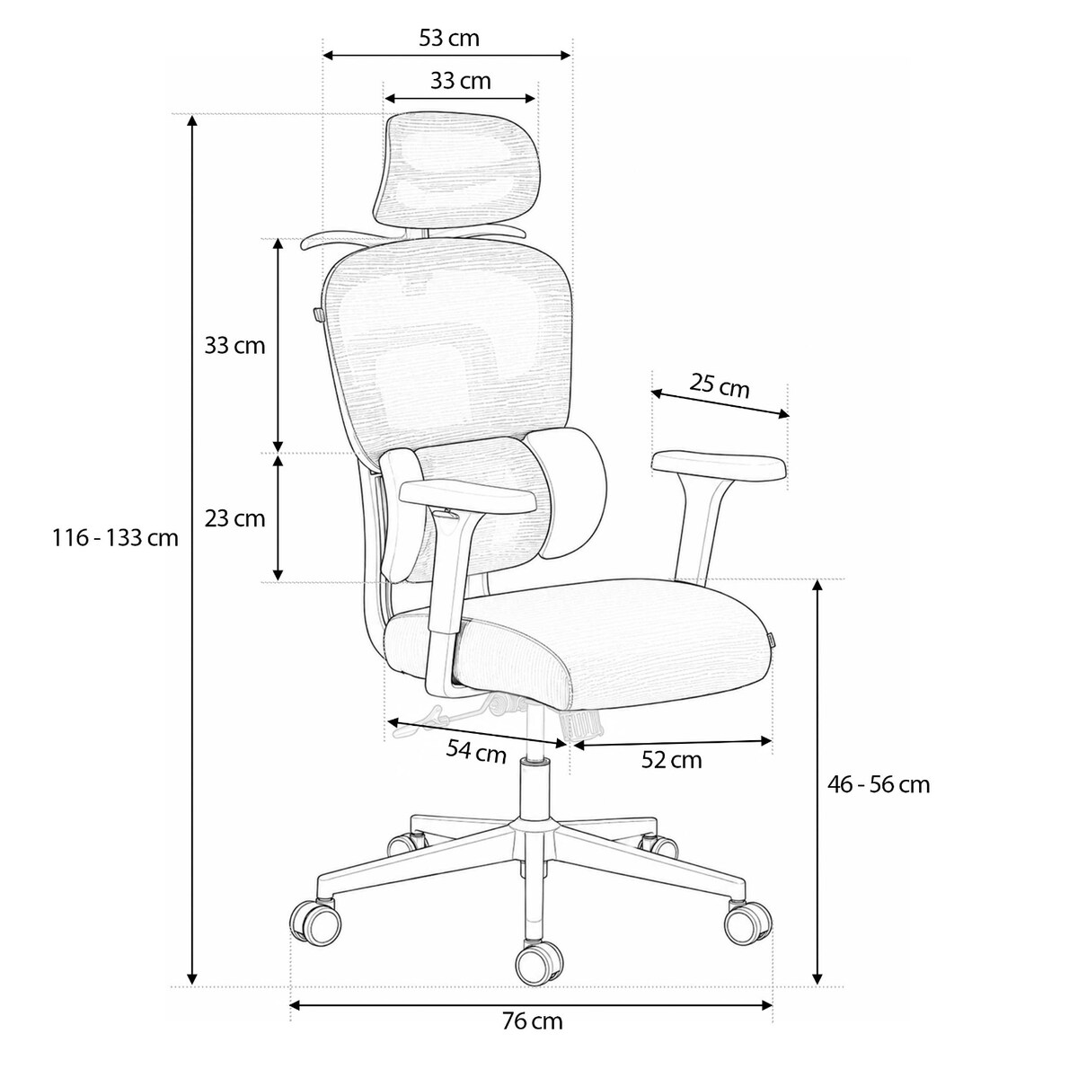Fotel biurowy obrotowy Sofotel Talin ergonomiczny regulowany z mikrosiatką szary