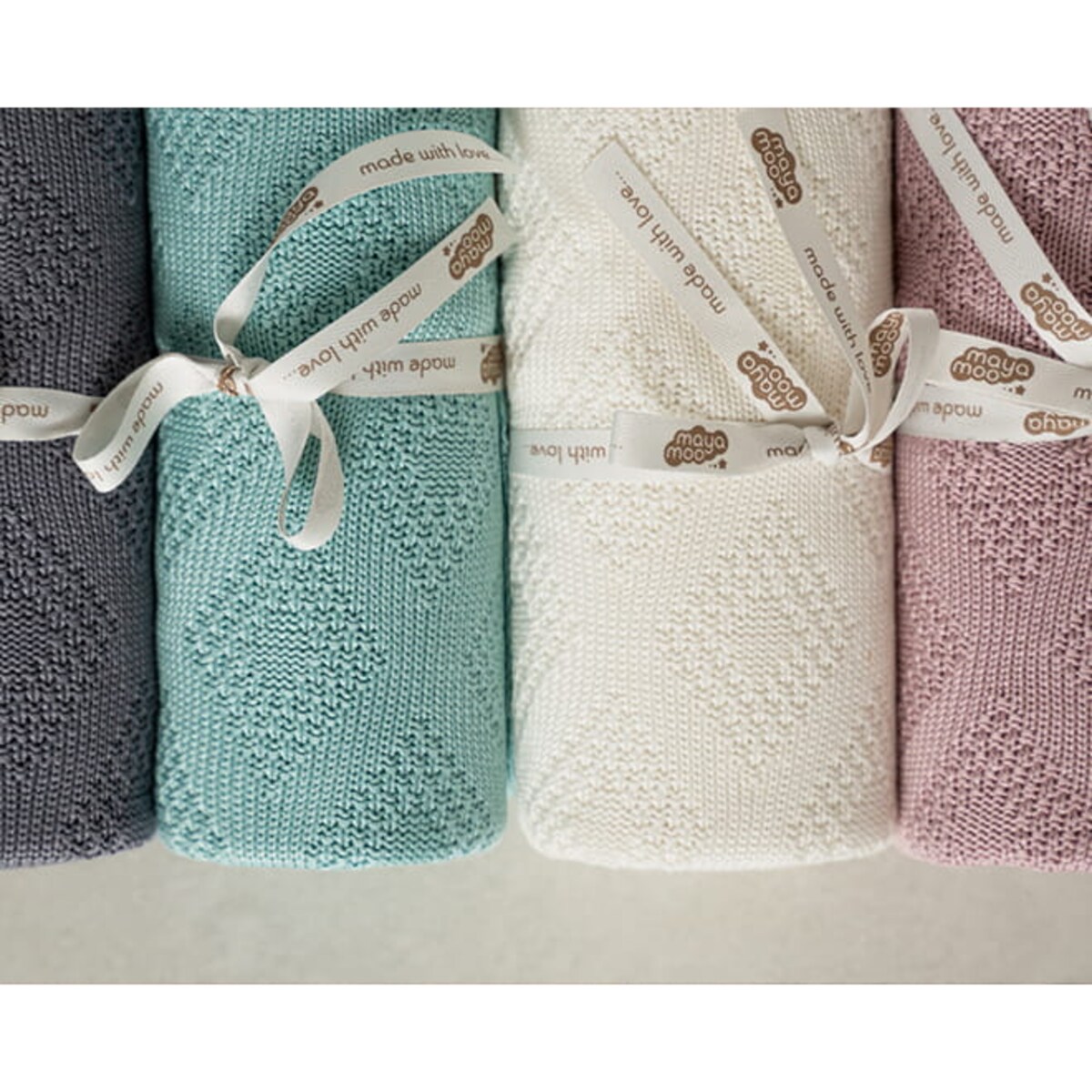 Kocyk Bambusowy 100% Bambus Koc dla Niemowląt Brąz do Łóżeczka miękki