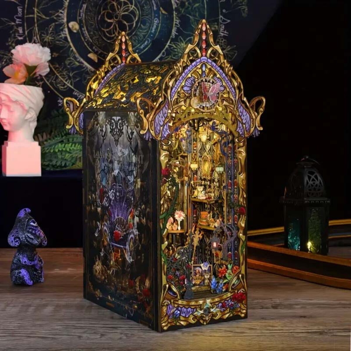 Miniaturowy domek Book Nook - Prawa czarodziejskiej nocy