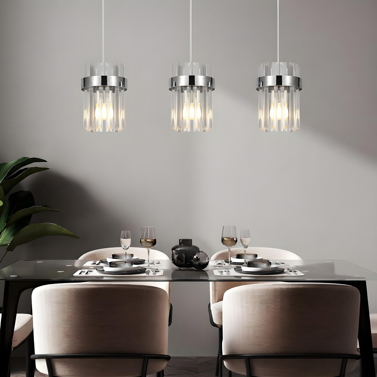 Lampa sufitowa wisząca Light Prestige Vetro chrom 3 x E14 1 szt.
