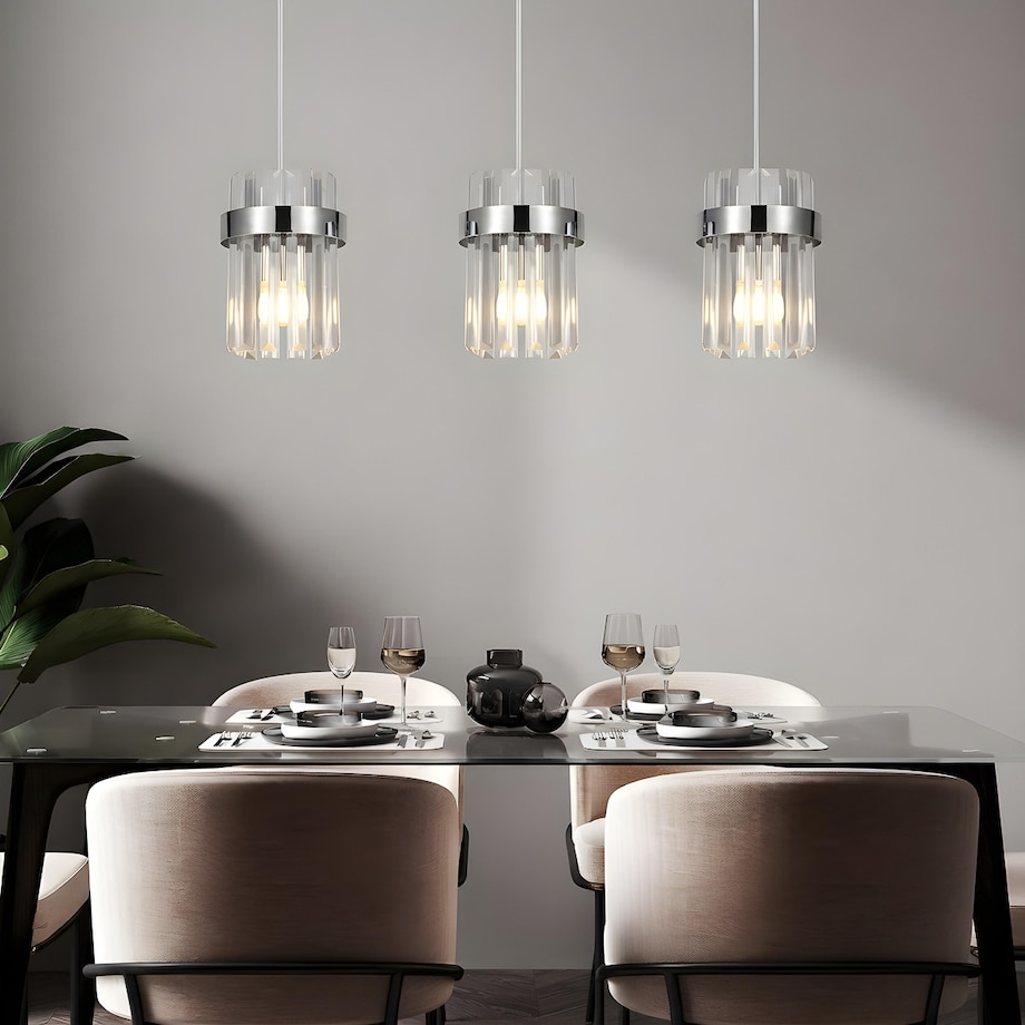 Lampa sufitowa wisząca Light Prestige Vetro chrom 3 x E14 1 szt.