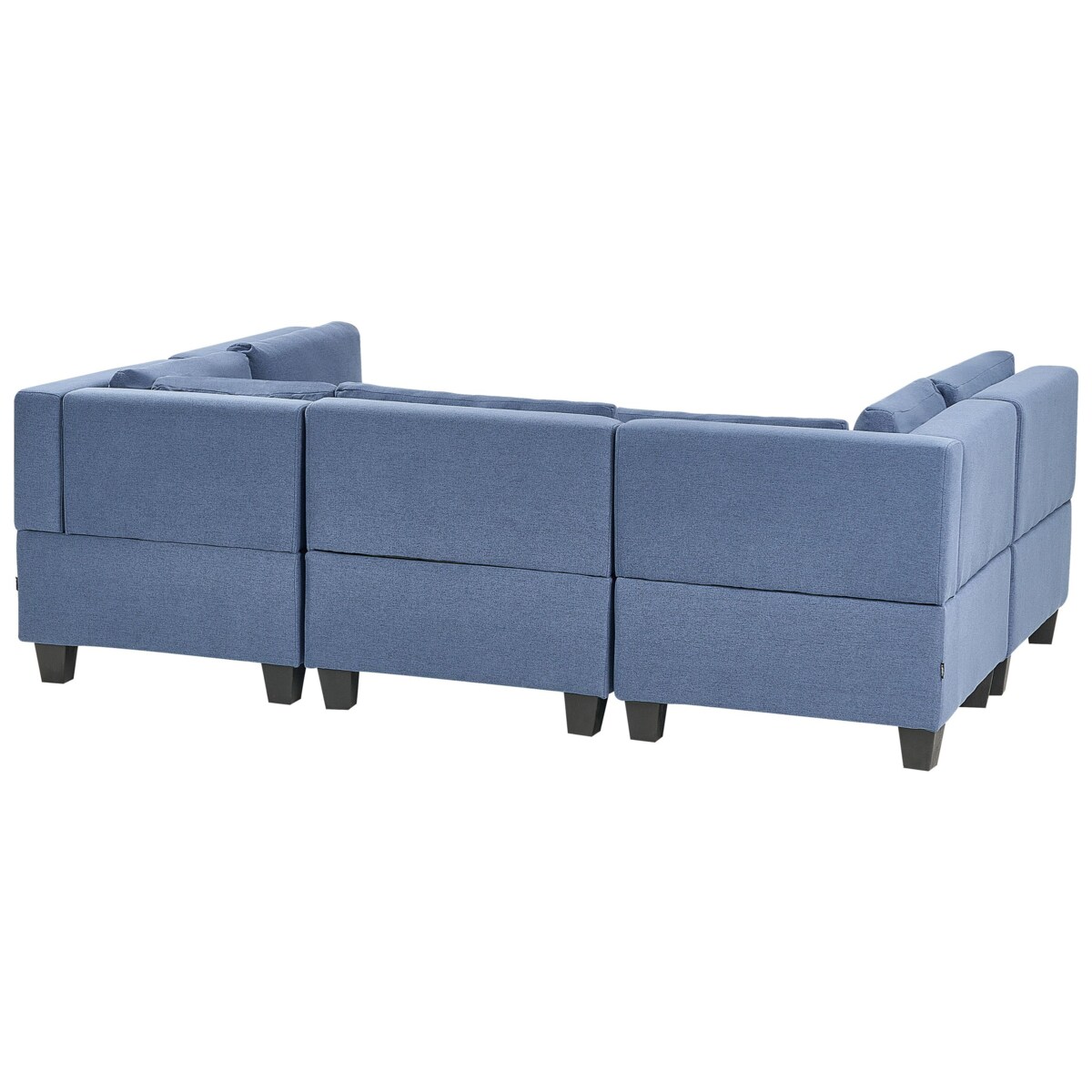 Sofa modułowa 5-osobowa z otomaną niebieska UNSTAD