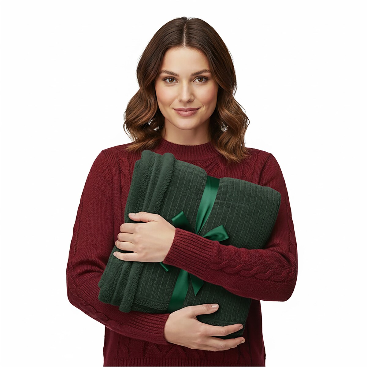 MIĘKKI KOC NARZUTA PLED NA ŁÓŻKO BARANEK SHERPA CIEPŁY 150x125 CM