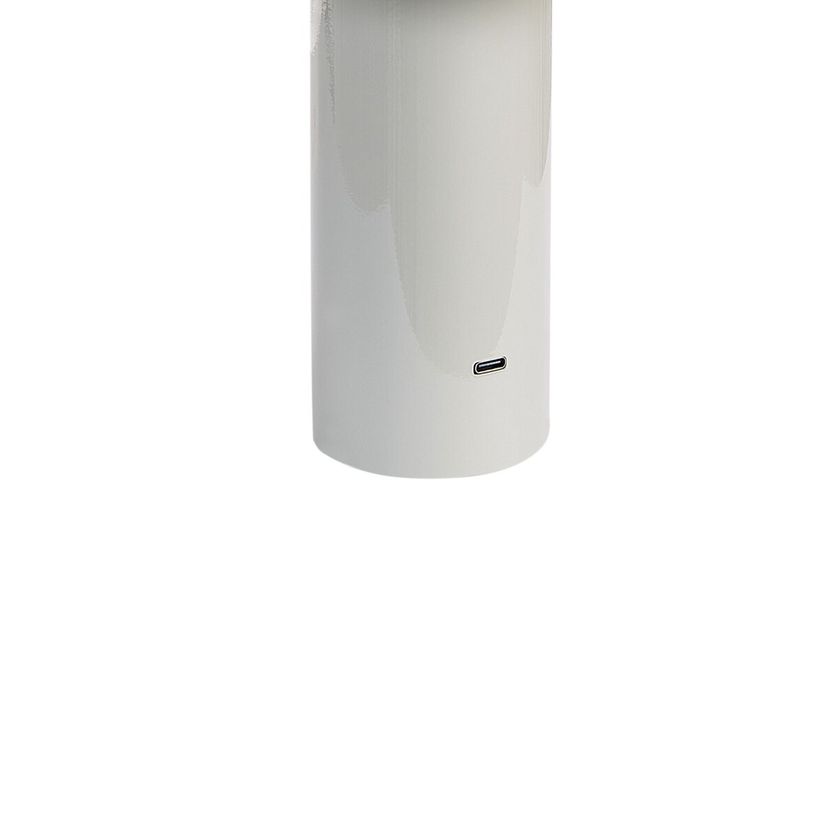 Bezprzewodowa lampa stołowa metalowa szara BESOS