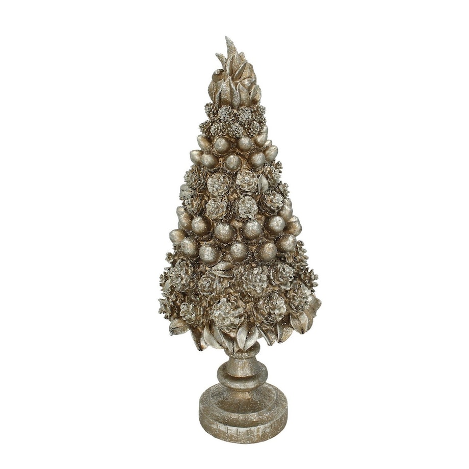 Dekoracja Christmas Tree Shine 43cm boże narodzenie, święta, świąteczne, antyczny brąz-srebrny, 17 x 43 cm