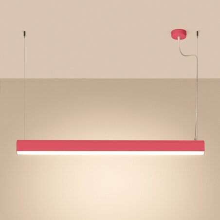 Lampa wisząca FARGE różowa LED 3000K