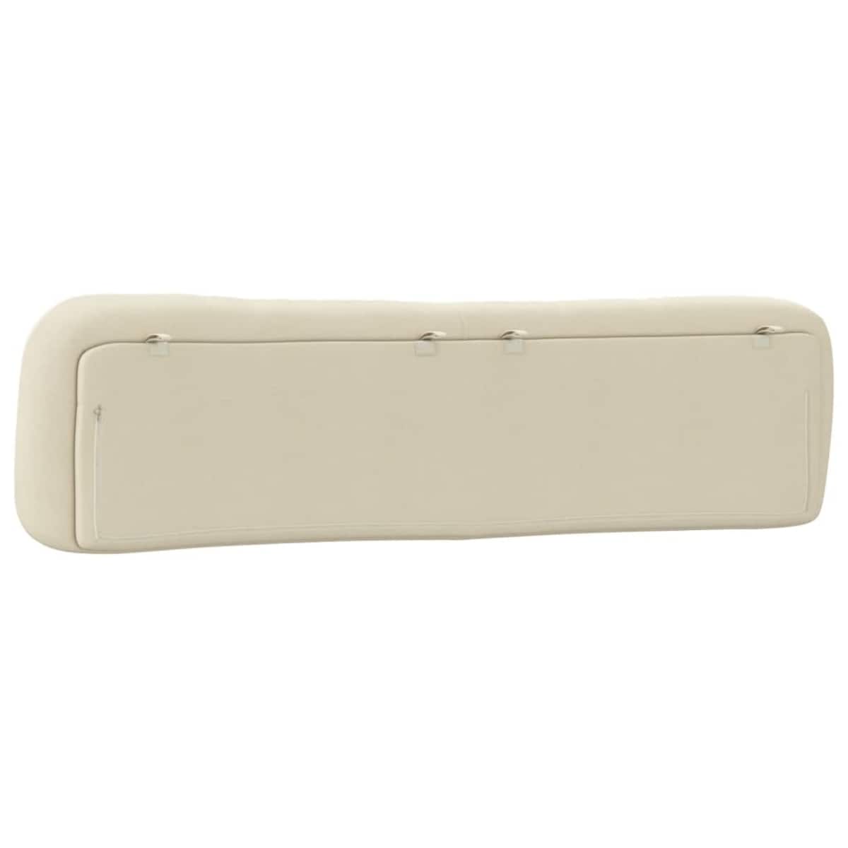 vidaXL Poduszka na wezgłowie, Hvar, kremowa, 200 cm, tkanina