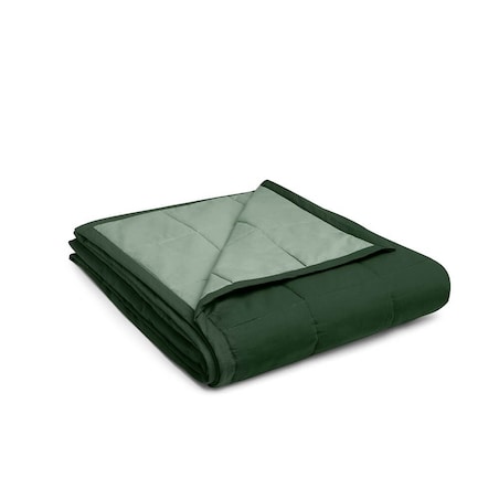 Narzuta pikowana bottle green/sage green 260 x 220 cm