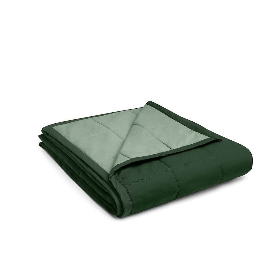 Narzuta pikowana bottle green/sage green 260 x 220 cm
