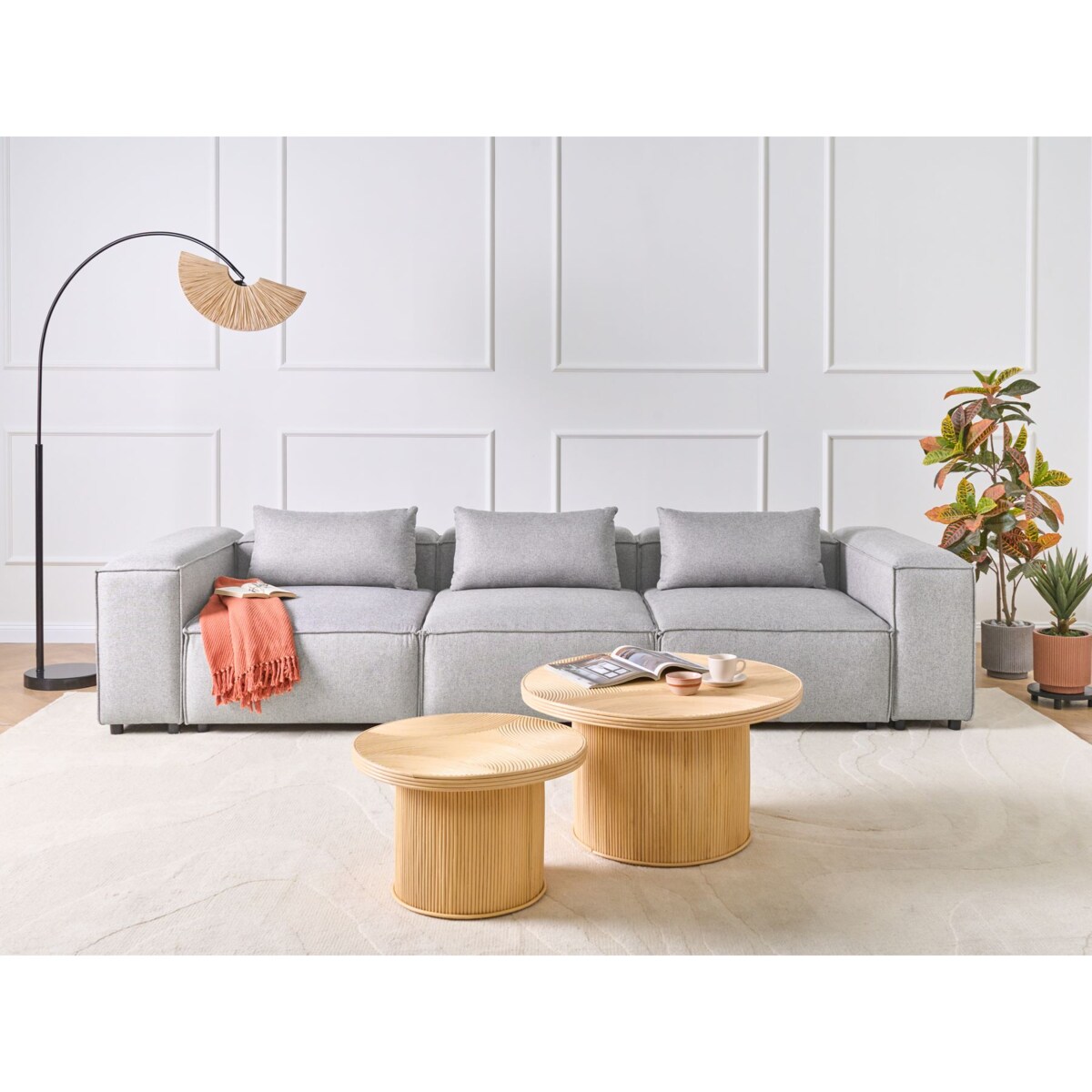 Sofa modułowa dla 3 osób BRANDE Szary