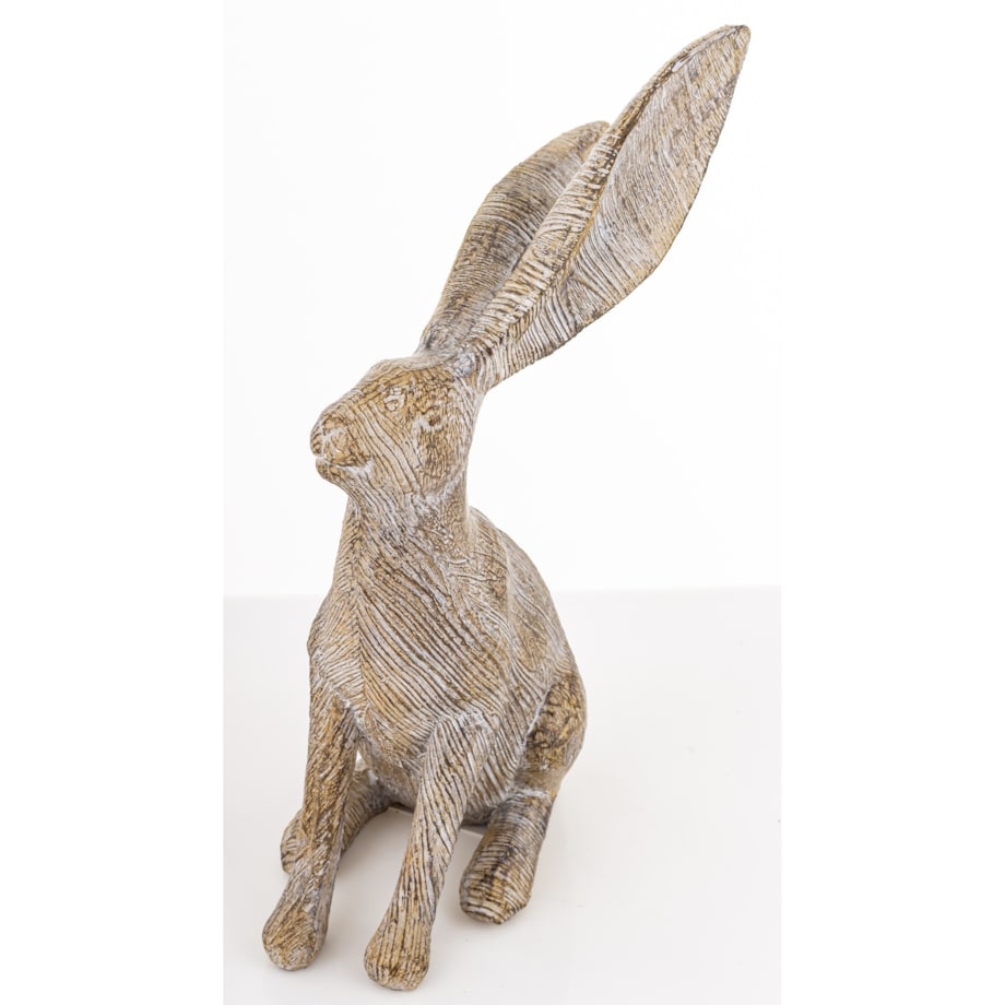 Dekoracja - zając brązowy 25,5x17x8 cm LONGORELA-2