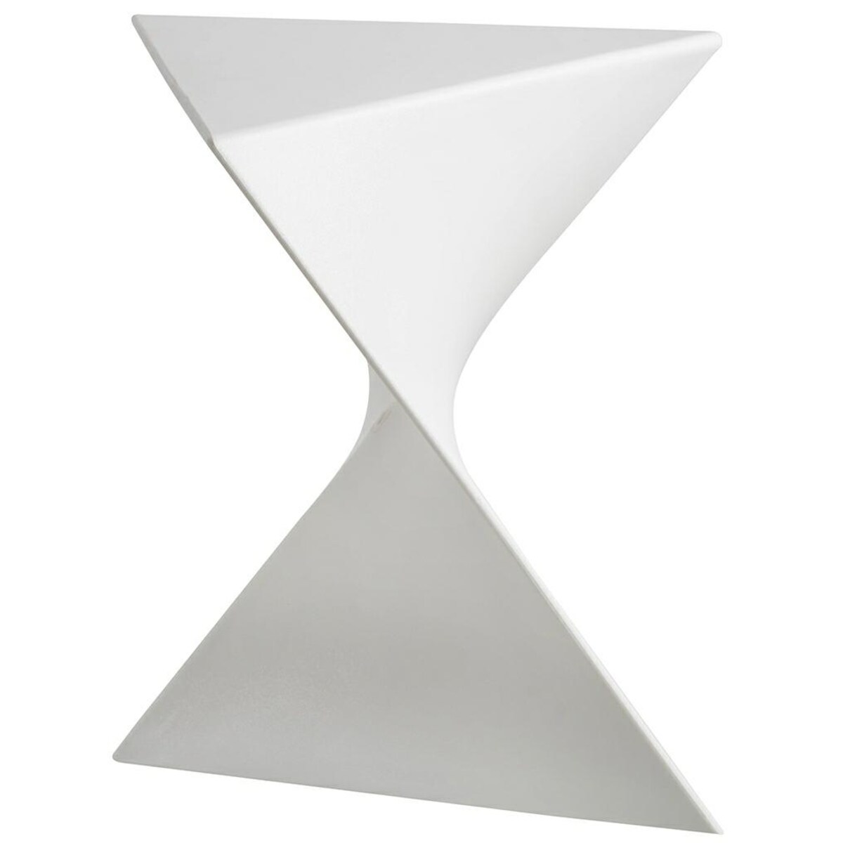 Designerski stolik Zik PC-053.WHITE geometryczny biały
