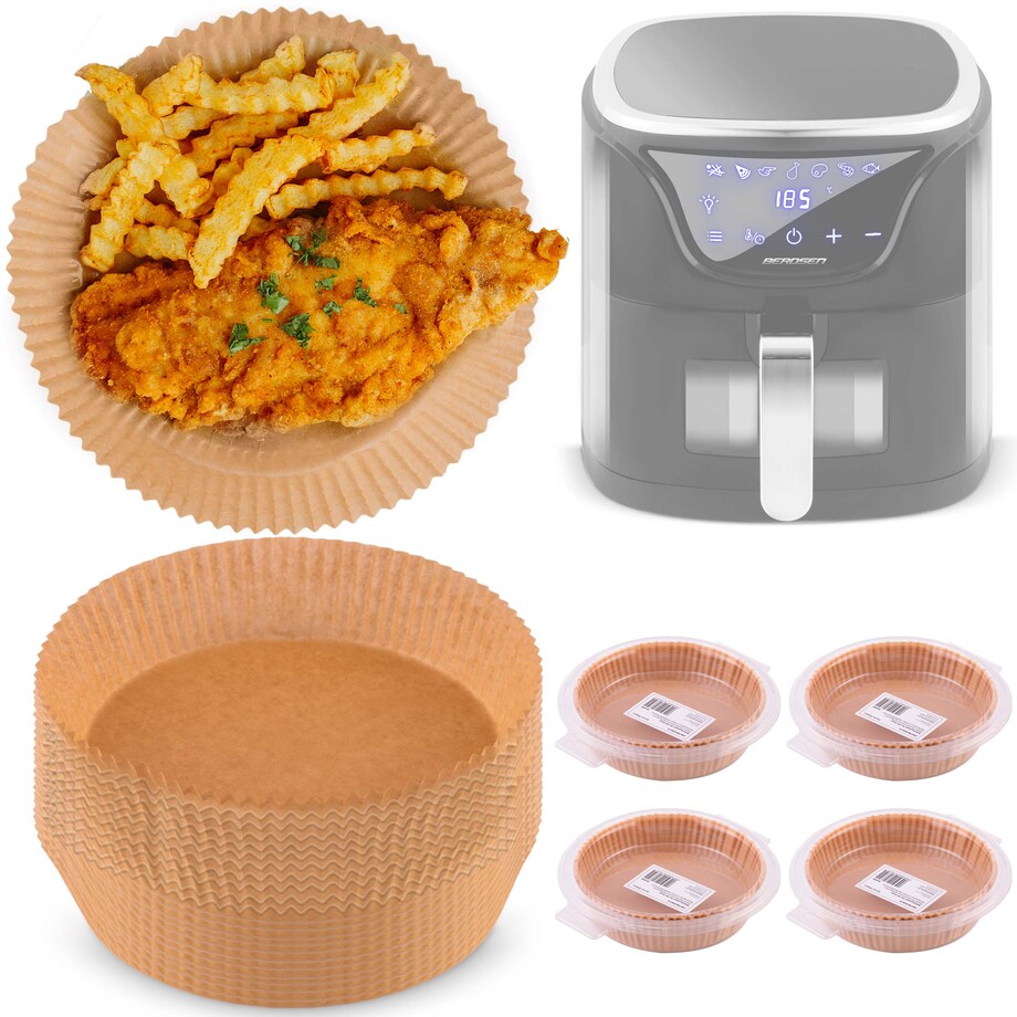 Papier do pieczenia wkładki do frytkownicy air fryer 80 szt Berdsen