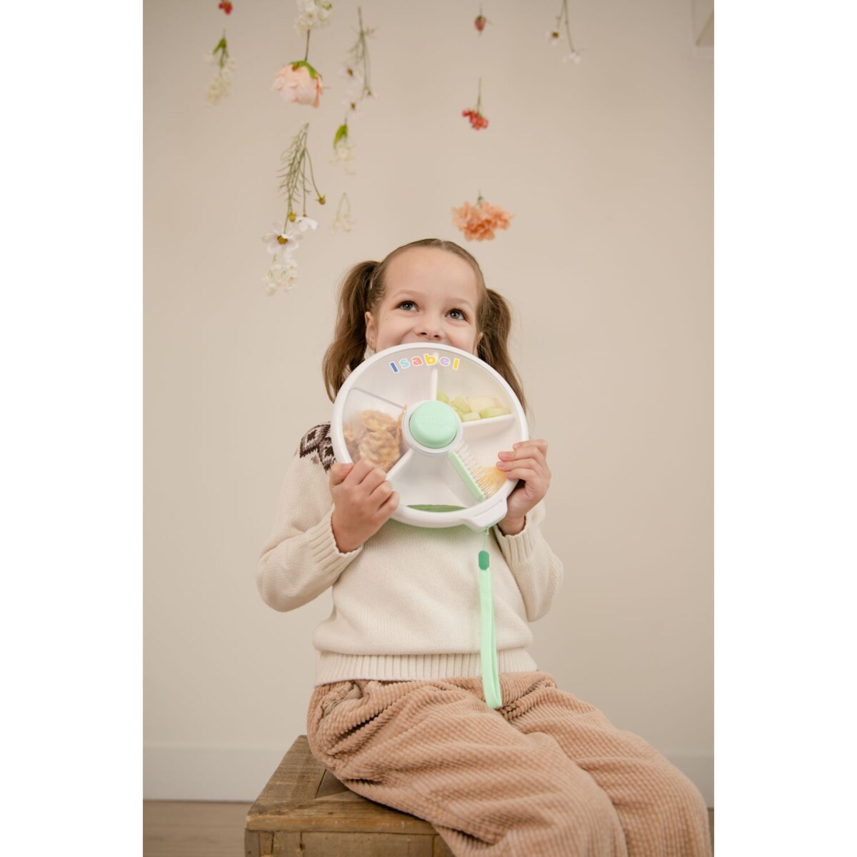 GOBE LARGE SNACK SPINNER duży pojemnik na przekąski, Mint Green