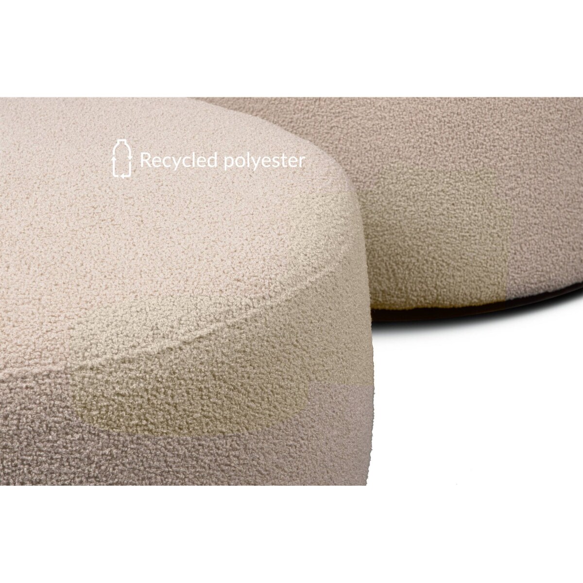 KONSIMO RAGGI Puf baranek baranek beżowy