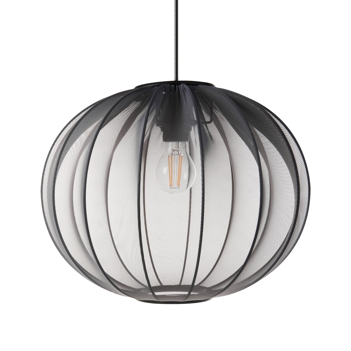 Lampa wisząca MARIETA Materiał syntetyczny Czarny