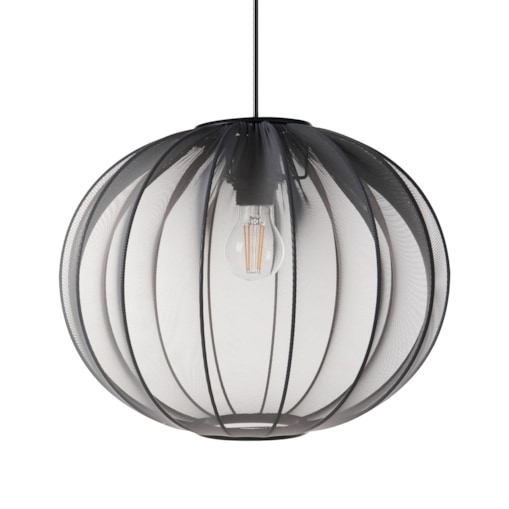 Lampa wisząca MARIETA Materiał syntetyczny Czarny