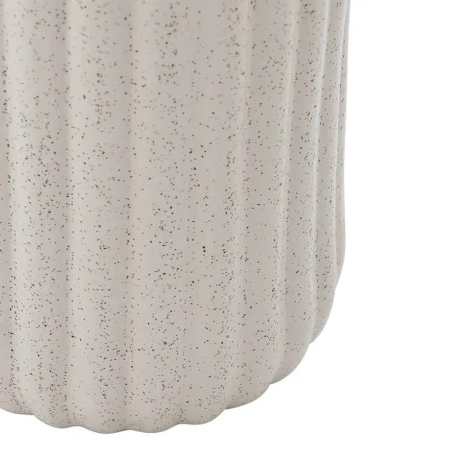 Lampa podłogowa, beżowa-nakrapiana, Kenan, 122,5 cm