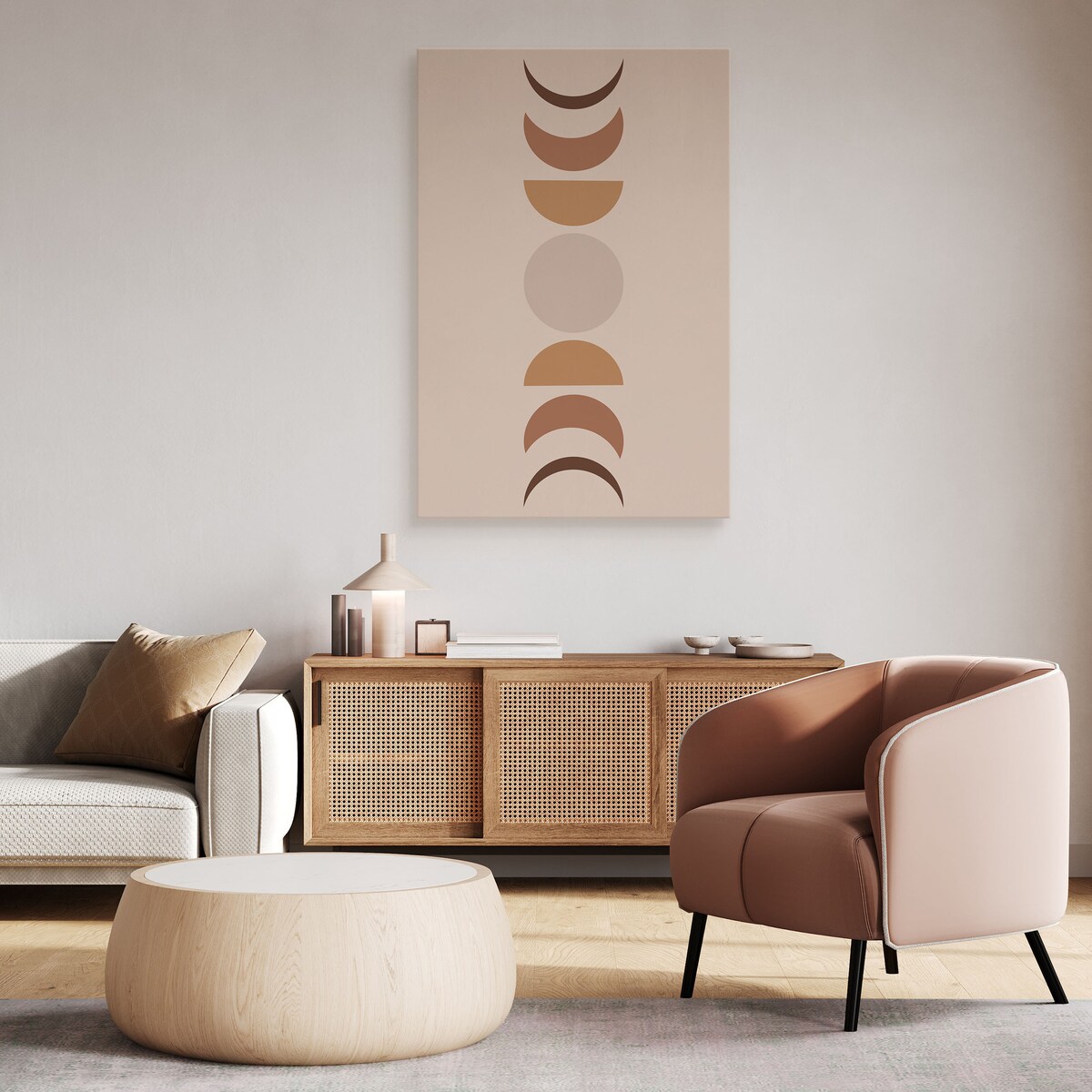 Obraz Słońce Księżyc Wzór Aztecki 30x40cm