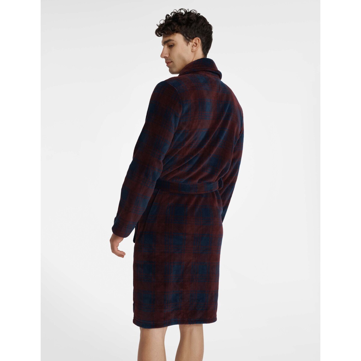 Szlafrok Undergo 40985-83X Bordowy Bordowy, XL