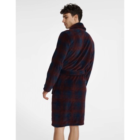 Szlafrok Undergo 40985-83X Bordowy Bordowy, XL