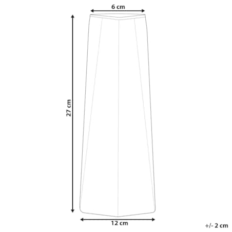 Wazon na kwiaty LILAIA Szkło 27 cm Szary