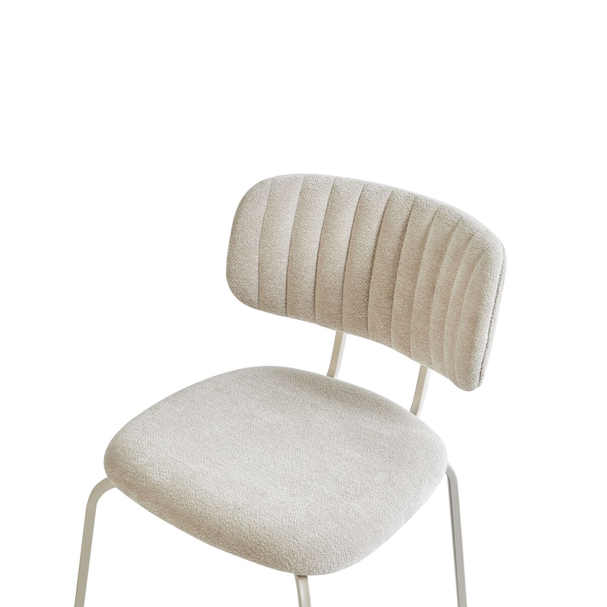 Zestaw 2 krzeseł do jadalni IRINS Szenil Jasnobeżowy