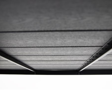 Stół ogrodowy z aluminium czarny