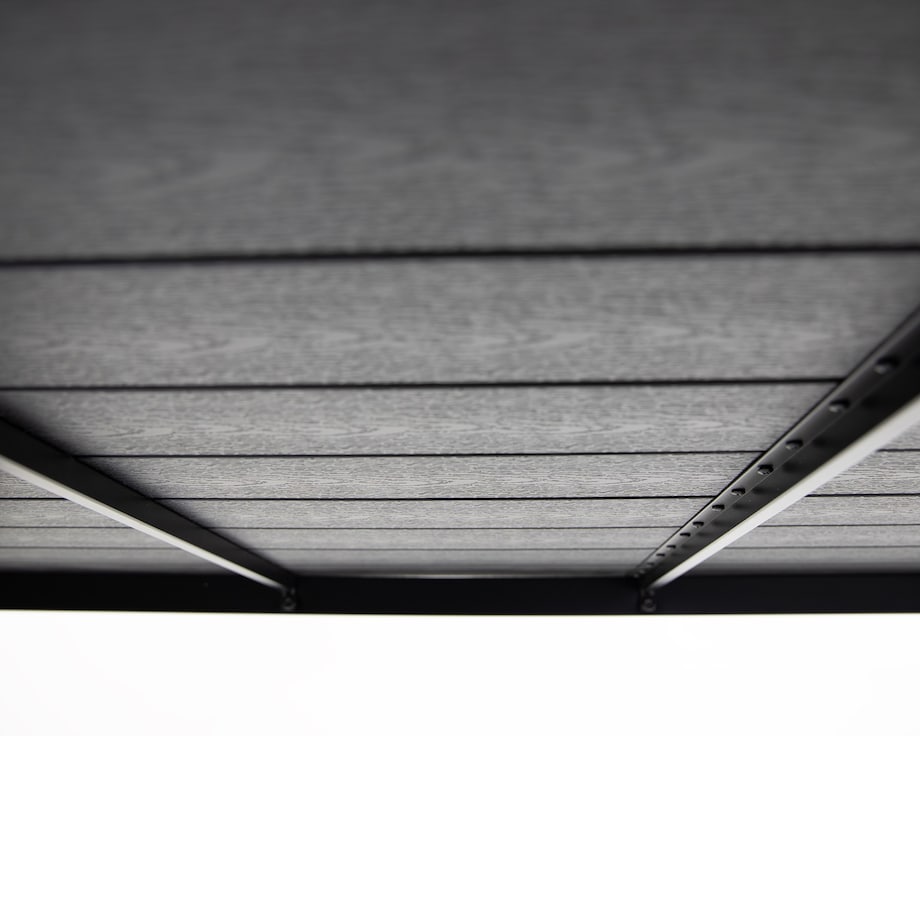 Stół ogrodowy z aluminium czarny