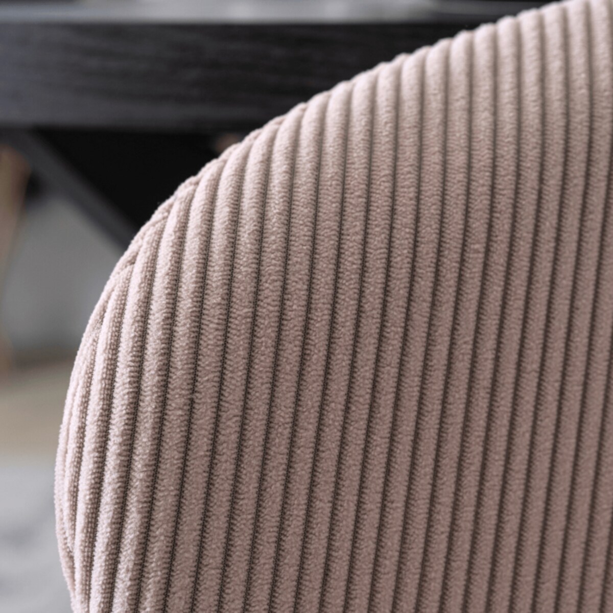 Krzesło Tapicerowane HAILEY Pudrowy Róż Do Jadalni Sztruks