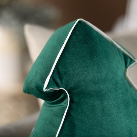 Poduszka Choinka 40x41 cm, butelkowa zieleń, 40x41x8cm, Christmas