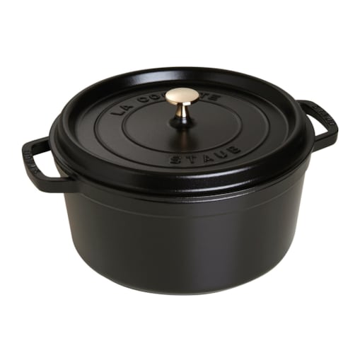 Garnek żeliwny okrągły Staub - Czarny, 2.2 ltr