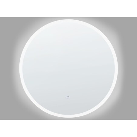 Okrągłe lustro ścienne LED ø 79 cm srebrne DEAUVILLE