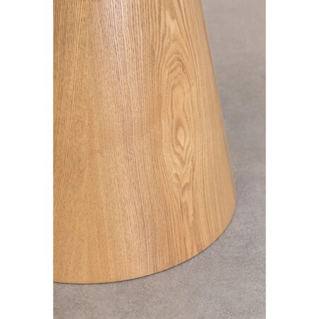 Stół jadalniany z ceramicznym blatem Ø120 cm Aura naturalny