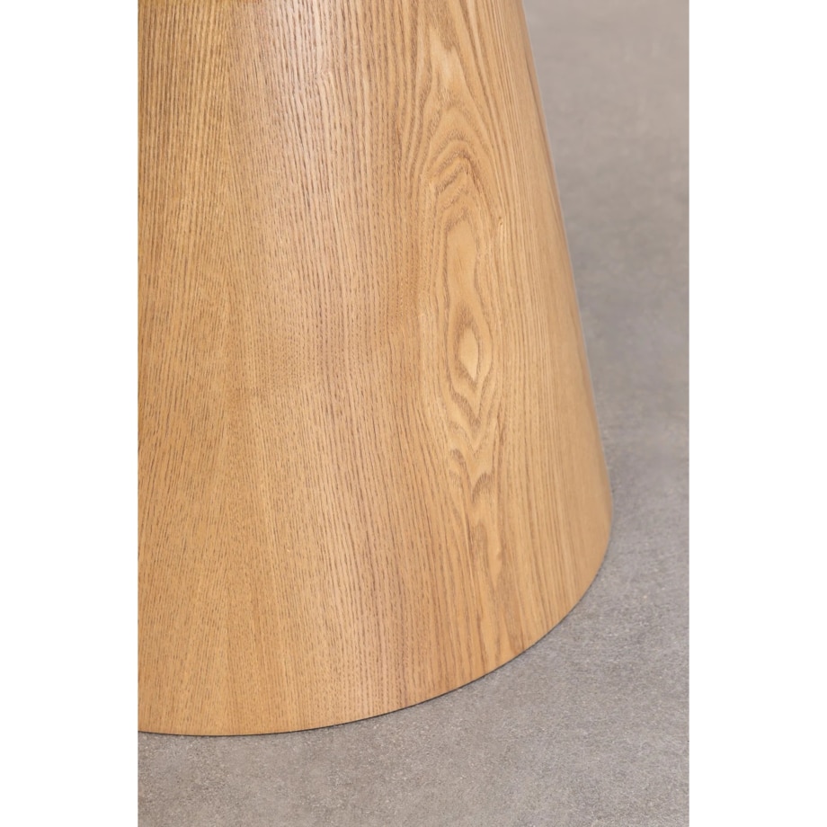 Stół jadalniany z ceramicznym blatem Ø120 cm Aura naturalny