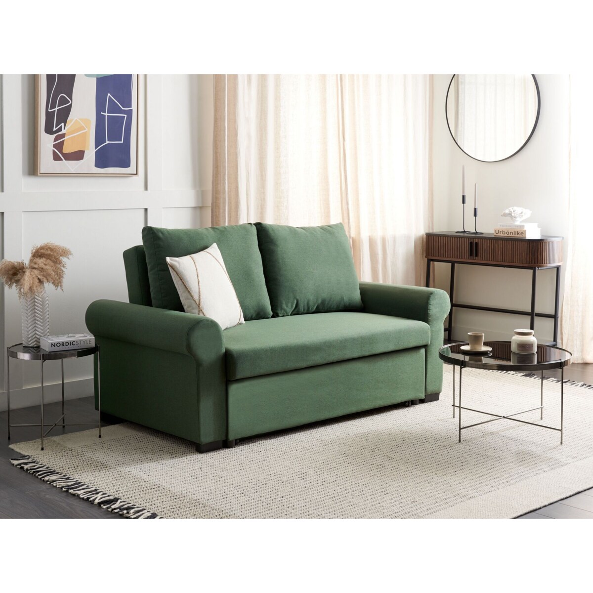 Sofa rozkładana SILDA Ciemnozielony