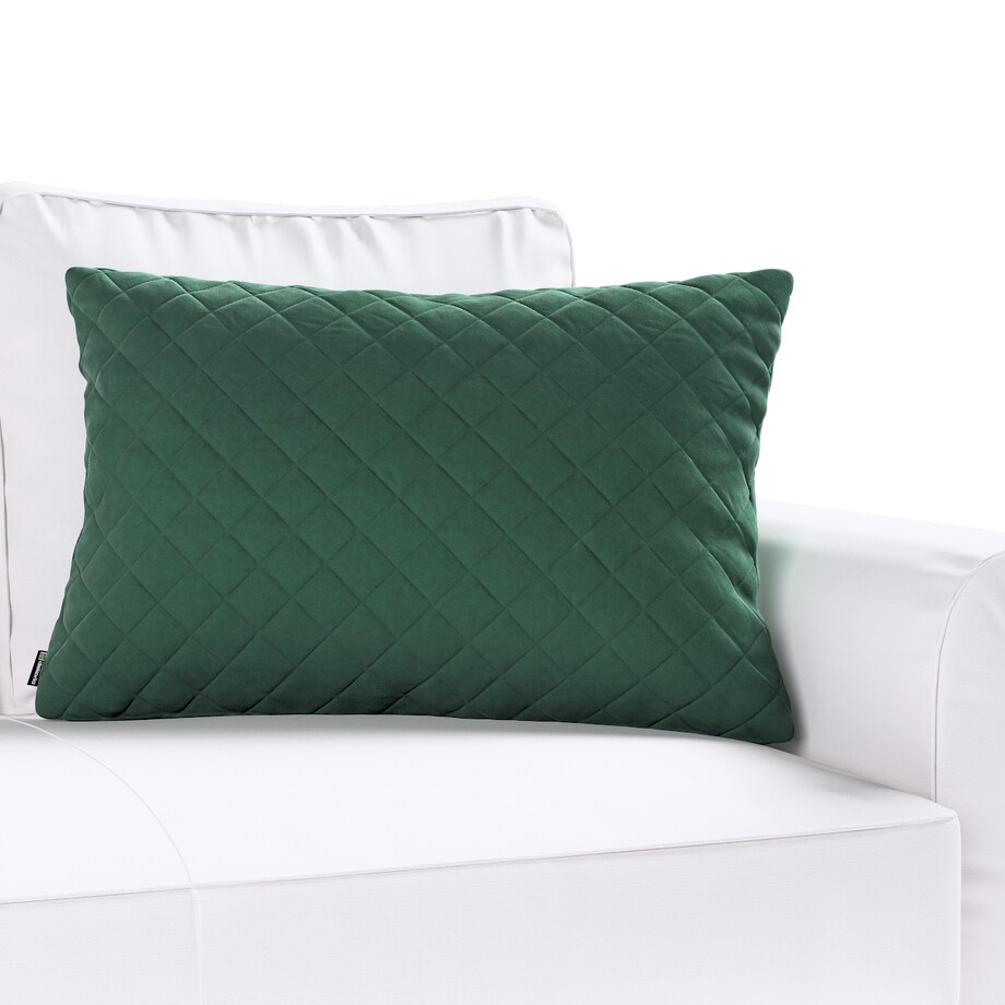 Poszewka Kinga pikowana 60 x 40 cm 60x40 ciemny zielony