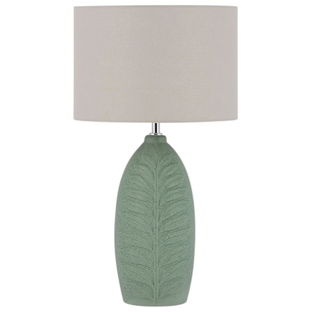 Lampa stołowa ceramiczna zielona OHIO